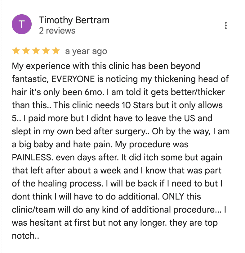 Venus hair transplant